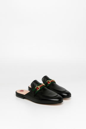 Princetown Leather Slipper Mules