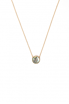 The Medallion Abalone Pendant Necklace