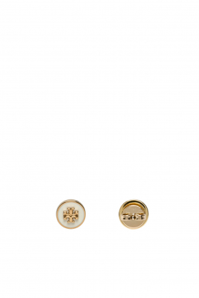 Kira Enamel Circle- Stud Earrings