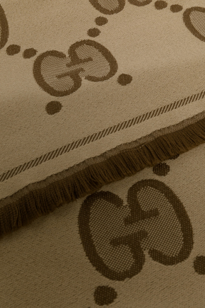 Gg Wool Jacquard 圍巾
