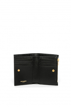 Cassandre Saint Laurent Matelasse Fragments Zipped Bi-Fold Wallet 銀包