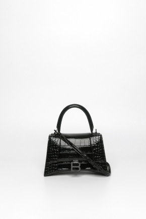 Hourglass Small Handbag Crocodile Embossed 斜背包/手提包