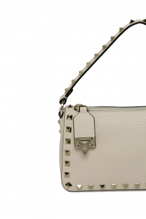 Small Rockstud Grainy Calfskin Crossbody Bag 斜揹袋/手提袋