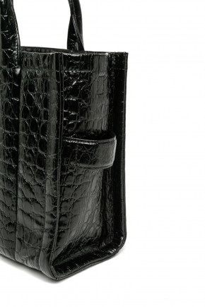 The Croc-Embossed Medium Tote Bag Crossbody bag/Top handle