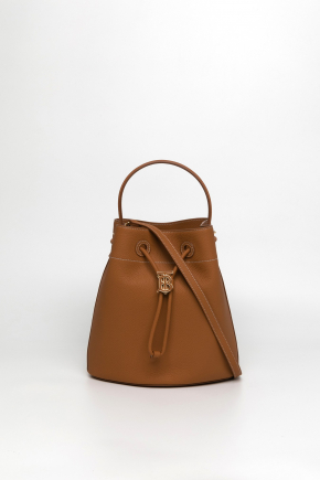 Grainy Leather Small tb Bucket Bag/crossbody Bag