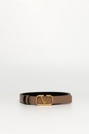 Reversible Vlogo Signature Belt Belt