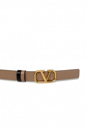 Reversible Vlogo Signature Belt Belt