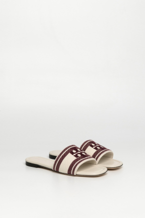 Double T Jacquard Slide Sandals