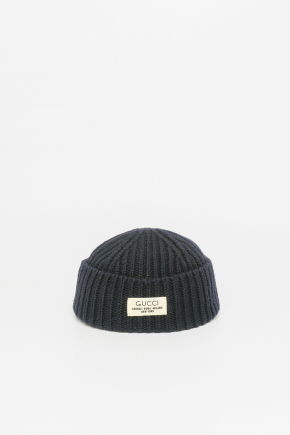Rib Wool Hat With Label 冷帽