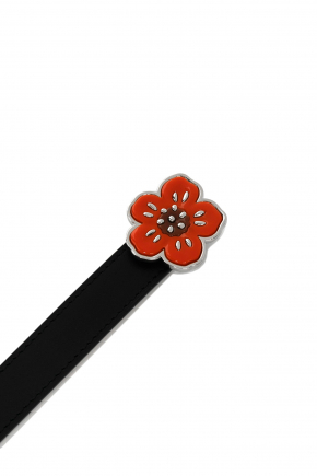Thin Reversible 'boke Flower' Leather 腰帶
