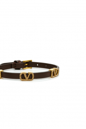 Vlogo Signature Leather Bracelet