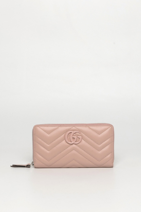 Matelasse Chevron Leather Wallet