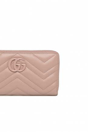 Matelasse Chevron Leather Wallet