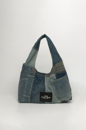 The Deconstructed Denim Sack Bag 單肩袋