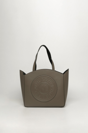 K/circle Embossed Logo Large Tote Bag