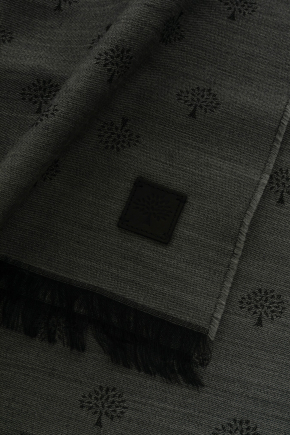 Mulberry Tree Wool Jacquard Scarf 围巾