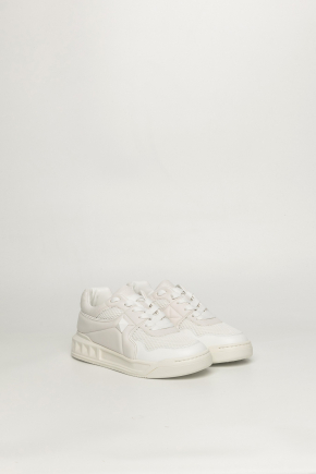 One Stud Low-Top Mesh And Nappa Leather Sneaker 運動鞋