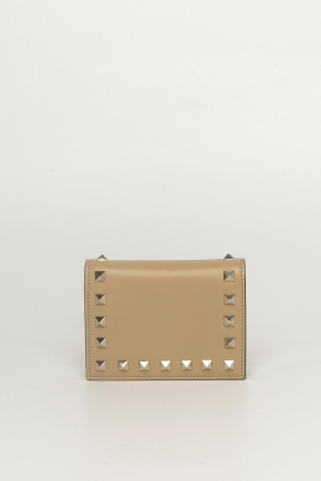 Small Rockstud Calfskin Wallet 銀包