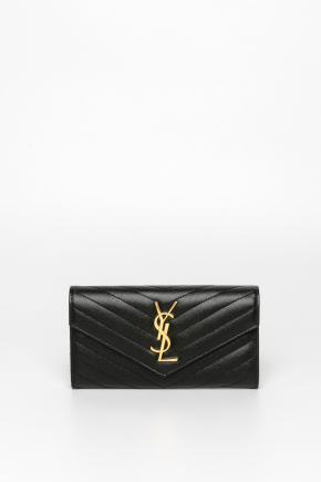 Cassandre Saint Laurent Matelasse Large Flap Wallet 钱包