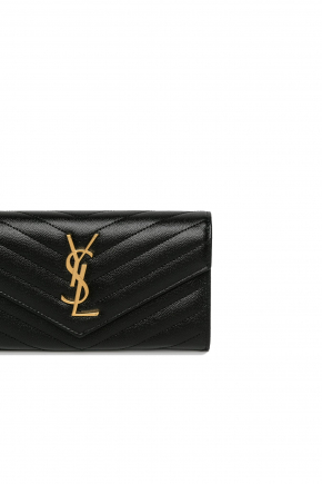 Cassandre Saint Laurent Matelasse Large Flap Wallet 钱包