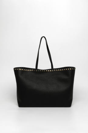 Rockstud Grainy Calfskin Tote Bag Tote bag